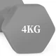 Гантели Chengyue CY-528 с цветным покрытием, 4 кг x 2, серые - изображение 9