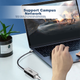 Кабель-адаптер Aigo USB - RJ45 Gigabit Ethernet, док-станція для ноутбука, сумісний з док-станціями Lenovo, Xiaomi, Apple R02A (металевий) - зображення 6
