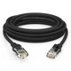 Патч-корд CHOOSEAL QS5062ET40 Cat 6 неекранований 1 Гбіт/с 40 м Чорний - зображення 1