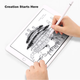 BIAZE Сумісний з ApplePencil, ємнісний стилус з антиковзким покриттям для iPad, повний захист екрана для Pro11/12.9 Mini5/Air3/4/5/10.2 PB154 - зображення 5