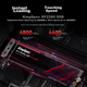 SSD KingSpec 512 ГБ, интерфейс M.2 NVMe PCIe 4.0, используется высококачественная TLC NAND память, скорость чтения 4800 МБ/с, совместим с настольными и портативными ПК, аксессуар для хранения данных. - изображение 5