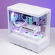 Корпус компьютерный Aigo Starry Sky White M-ATX с обзором 270 градусов, белый - изображение 10