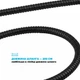 Шланг для душа DROP SH-HM200-MID-BL нержавеющая сталь 200 см черный - изображение 7