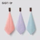 Квадратні рушники GGT Cotton Candy для обличчя та рук, для інтимної гігієни, дитячі, набір 3 шт, рожевий, фіолетовий, синій - зображення 4