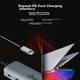 Док-станция Aigo K08 Type-C с HDMI, Ethernet, USB 3.0, картридером и PD 100 Вт - изображение 6