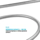 Шланг для душа DROP SH-HM150-PRM-SL нержавеющая сталь 150 см хром - изображение 9