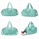 Спортивная сумка Lesko 604 Green для активного отдыха и занятий спортом с отделом для обуви и для мокрых вещей - изображение 3