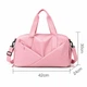 Спортивная сумка Lesko 604 Pink для активного отдыха и занятий спортом с отделом для обуви и отделом для мокрых вещей - изображение 5