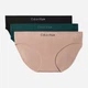Набор трусиков слипов женских хлопковых Calvin Klein QP3367O-GPL(Sea Moss Multi) L 3 шт Зеленый/Черный/Бежевый (198629051074) - изображение 1