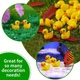Утята пластиковые миниатюрные 16x18mm (Тип2), 200шт комплект, Yellow - изображение 4