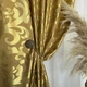 Штори жакард «Вензель» золотисті 150×270 см, 2 шт, тасьма - зображення 8