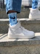 Женские хлопковые носки Tie-Dye с резинкой, 5 пар Розмір(35-39) – Бежевий з різнобарвним B35W26aglk-3400 - изображение 6