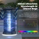 Электрический влагозащищенный уничтожитель насекомых YISSVIC HK-1, 4200V / 15W, 2-в-1 УФ-приманка и LED-подсветкой, защита IPX4, прибор против насекомых, лампа ловушка для насекомых - изображение 3