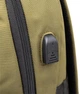 Текстильний рюкзак унісекс для міста та ноутбука з щільної тканини з USB-роз’ємом оливковий 59307 - зображення 6