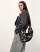 Жіноча сумка Sambag HOBO Dolly з принтом «ABSTRACT» стильна повсякденна шкіряна сумочка 51906 - зображення 4