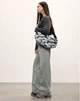 Жіноча сумка Sambag HOBO Dolly з принтом «Palm» стильна повсякденна сумочка 51909 - зображення 3