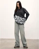 Жіноча сумка Sambag HOBO Dolly з принтом «Palm» стильна повсякденна сумочка 51909 - зображення 5