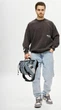 Чоловіча сумка-бананка через плече для ноутбука Sambag Urban Pro блакитна міська 61057 - зображення 5