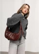 Женская сумка Sambag HOBO бордовая 30x13x8 см эко-кожа городская на молнии Sambag 55179 - изображение 11