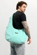 Мужская сумка Sambag HOBO WEAVE мятная через плечо вместительная для ноутбука 15.6 дюйма городская 62290 - изображение 1