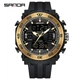 Наручний годинник Sanda 6029 Black-Gold - изображение 1