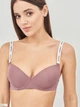 Бюстгальтер с косточками бесшовный brabrabra 176C 80A Виноградный (6907208005285) - изображение 3