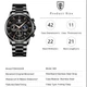 Чоловічий годинник Poedagar West Black - изображение 8