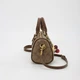 Жіноча сумка коричнева Coach Micro Rowan Satchel Crossbody Bag with Cherry Charm. сумка коач з фірмовим візерунком C - зображення 10