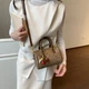 Жіноча сумка коричнева Coach Micro Rowan Satchel Crossbody Bag with Cherry Charm. сумка коач з фірмовим візерунком C - зображення 13