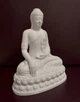 Статуэтка Будда Шакьямуни символ спокойствия и гармонии 3D печать пластик белый 250 мм - изображение 5
