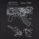 Футболка с рисунком AK-47 S Combat Black - изображение 3