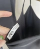 Майка Zara черная с тонкими бретельками, размер С - изображение 6
