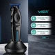 Триммер для стрижки волос аккумуляторный VGR V-887T BLACK, 3 насадки, 9000RPM, LED-дисплей - изображение 4