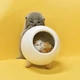Креативний портативний дитячий нічник Котик у будиночку Cat House Білий Світильник з регулюванням яскравості 5268323 - зображення 6