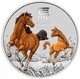 Колекційна срібна монета “Lunar III - Рік Коня” COLOURED 31,1 г 2026 рік - зображення 1