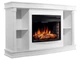 ТВ тумба с камином ArtiFlame Brittany AF25 белый 3D эффект живого пламени и тления поленьев со звуком и обогревом - изображение 2
