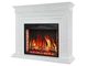 Каминокомплект ArtiFlame Pratella AF28S белый 3D эффект живого пламени и тления поленьев со звуком и обогревом - изображение 3