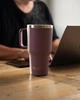 Термостакан (ізолована чашка) Bohtal із ручкою з нержавіючої сталі Tumbler Plum 900 ml (PP_11290001) - изображение 4