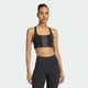 Бра Optime Workout 3-Stripes Medium Support adidas JX5006 (XS) черный (4068822422765) - изображение 1