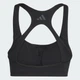 Бра Optime Workout 3-Stripes Medium Support adidas JX5006 (XS) черный (4068822422765) - изображение 6