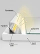 Туалетний столик Dzerkalko з професійною LED COB підсвіткою, полички, замочок на шухляді, ширина 85 см, висота 175,5 см - зображення 11