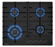 Комплект Духова шафа електрична Interline KTS 280 MRN BB + Варильна поверхня газова Interline SGV 664 FGT BB + Витяжка Interline BLOW S BL A/60/PB - зображення 6