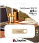 Флеш-накопичувач Kingston USB 3.2 SE9 G3 64GB 220MB/s Metal/Gold - зображення 3