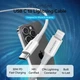 Дата кабель USB-C to Lightning 1.0m 3A white VENTION - изображение 2