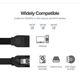 Кабель передачі даних SATA 3 Data Cable 0.5m 90° corner US217 Black Ugreen - зображення 5