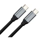 Дата кабель USB-C to USB-C 1.5m USB3.2 Gen2 100W 10GBps Nylon Vinga - изображение 2