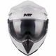 Туринговий ендуро мотошолом MT Helmets Track SV Pure A0 Gloss White S - зображення 3