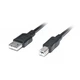 Кабель для принтера USB 2.0 AM/BM 2.0m Pro black REAL-EL - изображение 1