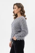 Свитер женский однотонный серого цвета Fashion размер 42-44 (217546) - изображение 2