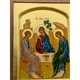 Писаная греческая икона Святая Троица (Ветхозаватная) 21×27 см - изображение 5
